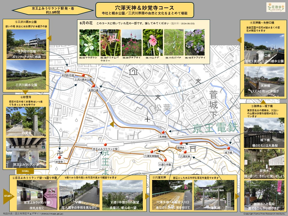 穴澤天神＆妙覚寺コース（６月）